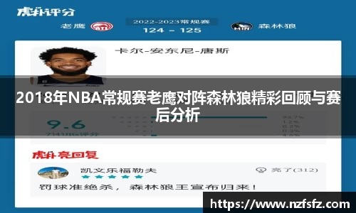 2018年NBA常规赛老鹰对阵森林狼精彩回顾与赛后分析